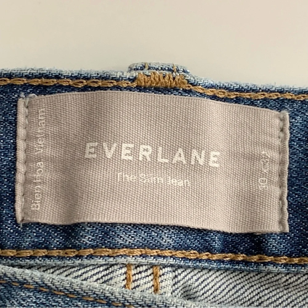 Everlane Men's Organic Cotton Slim-Fit Jeans in the Faded Sky Blue Wash 30 x 32
